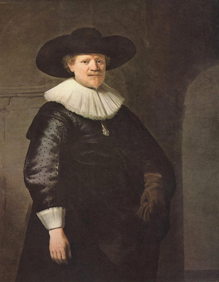 Portret van Jan Harmens Krul door Rembrandt in 1633.