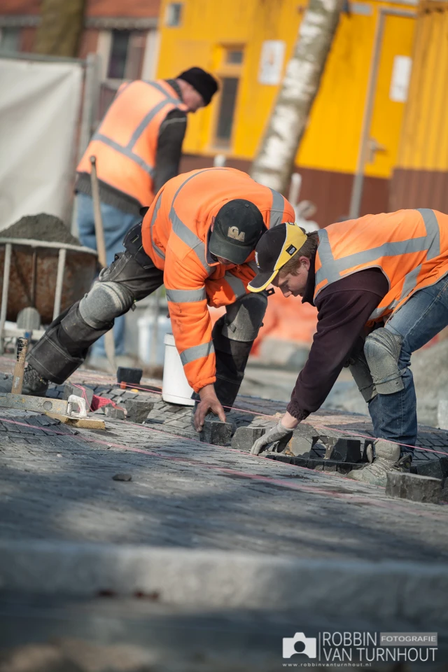 Voets Weg en Waterbouw legt bestrating Lockhorstpark Didam