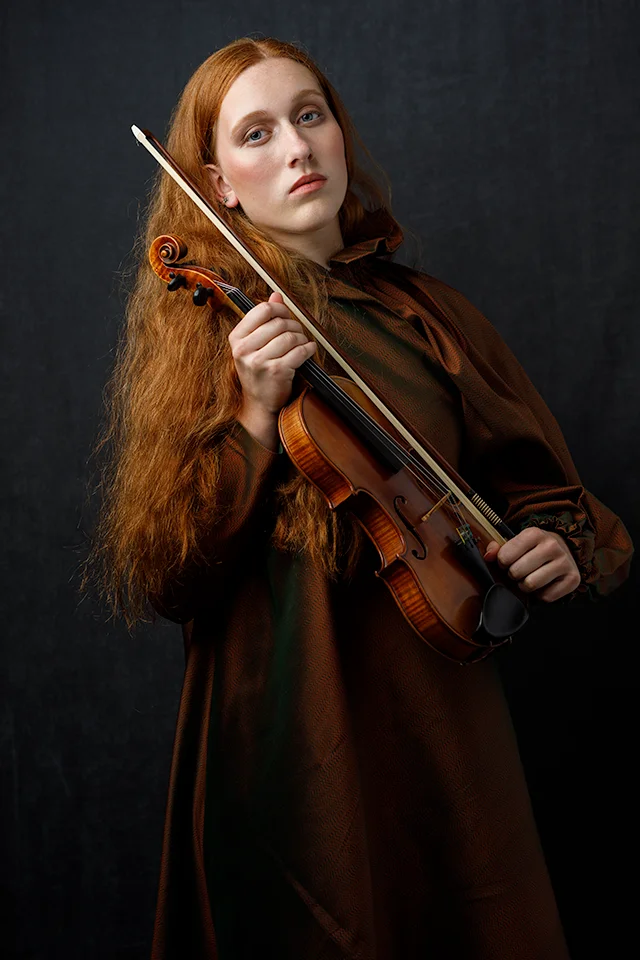 fine art-portret-viool-rood haar-0
